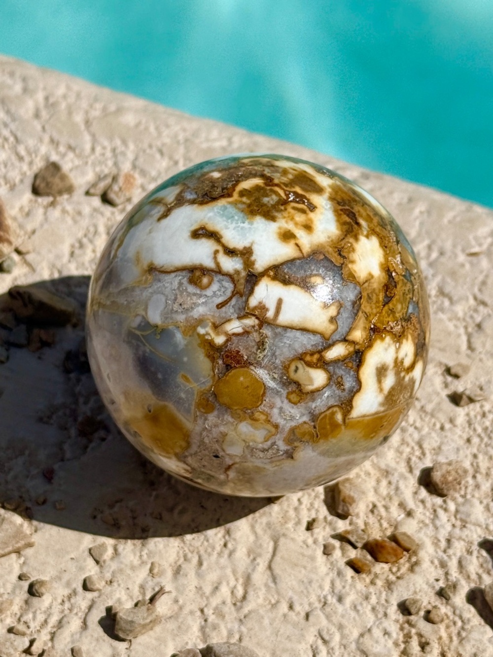 AAA Indonesian King Cobra Jasper Chalcedony Crystal Sphere
